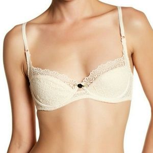 NWOT Free People Tres Jolie Lace Bra 32C lace